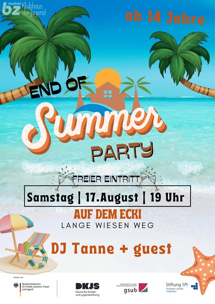 Flyer "End of Summer Party"