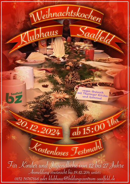 Flyer Jahresabschluss+Weihnachtsessen im Klubhaus