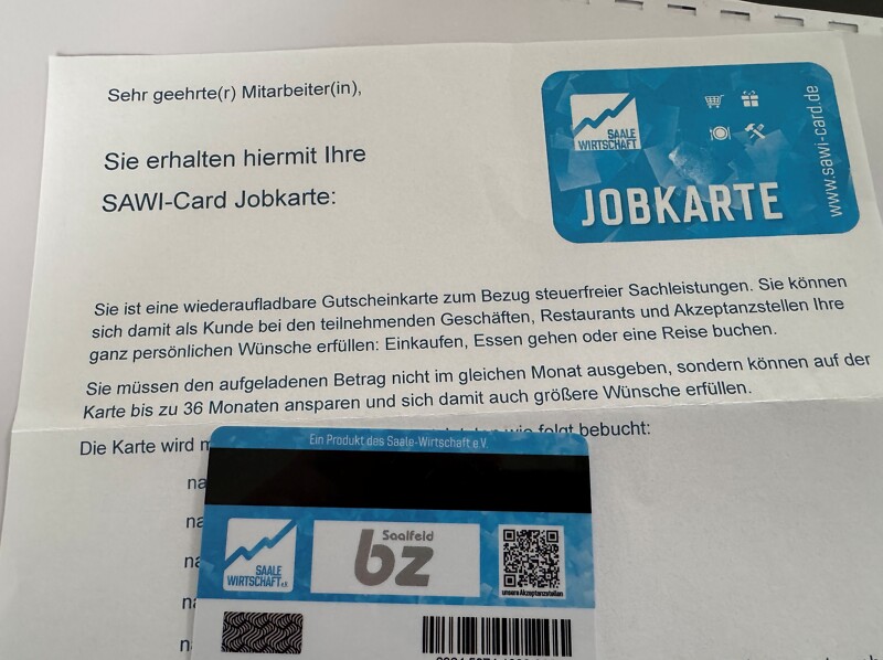 SAWI-Card Jobkarte
